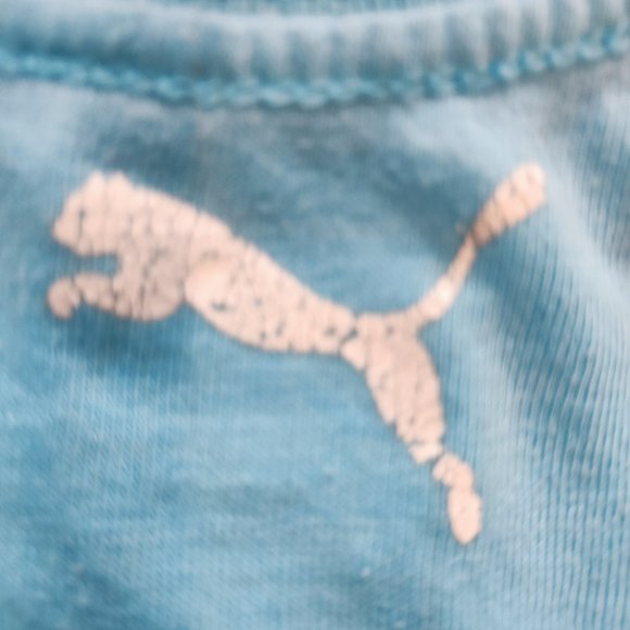 Puma light blue kids T-shirt size M 10-12 - Picture 4 of 4